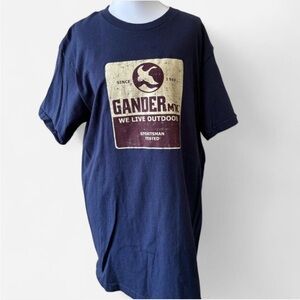 Gander Mountain Blue Short Sleeve Tee with Graphic Design